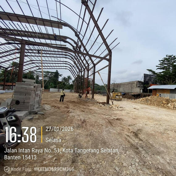Dokumentasi Pembangunan Lapangan Padel Bintaro