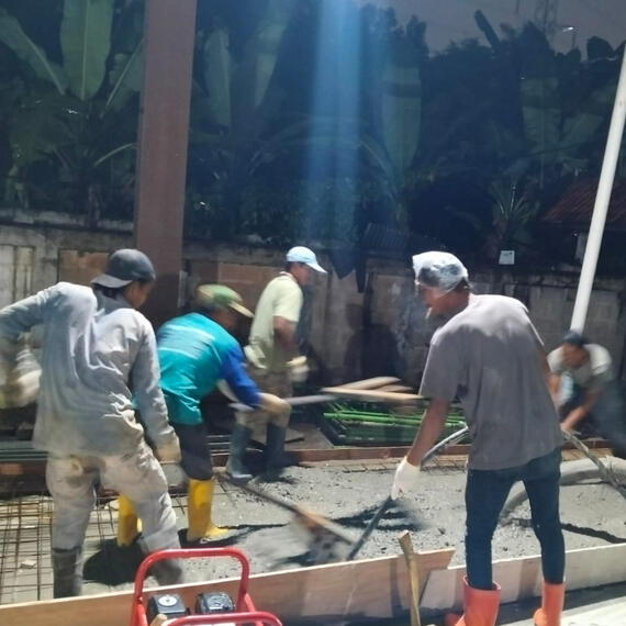 Dokumentasi Pengecoran Lapangan Padel Bintaro